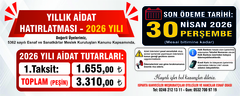 2026 Yılı Aidatı